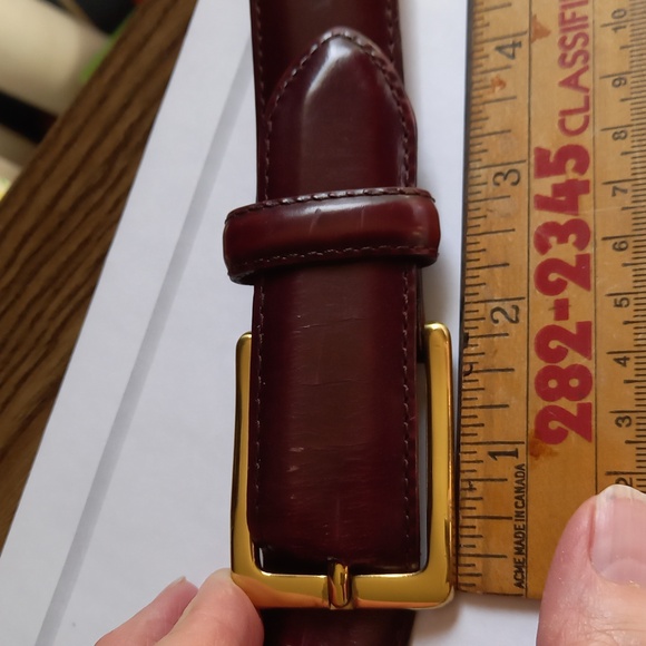 1-Cole Haan leather belt size 36 - Picture 3 of 11